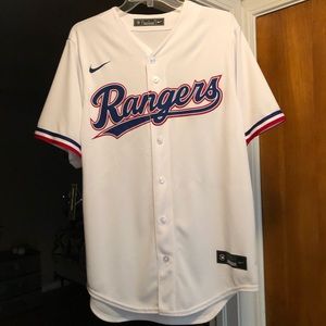 Texas Rangers Home White Jersey-NEW